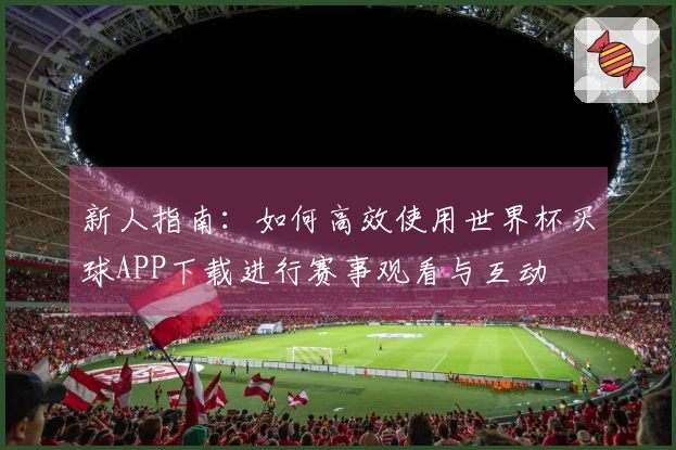 新人指南：如何高效使用世界杯买球APP下载进行赛事观看与互动